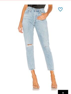 Agolde Jamie high rise jeans in SHAKEDOWN